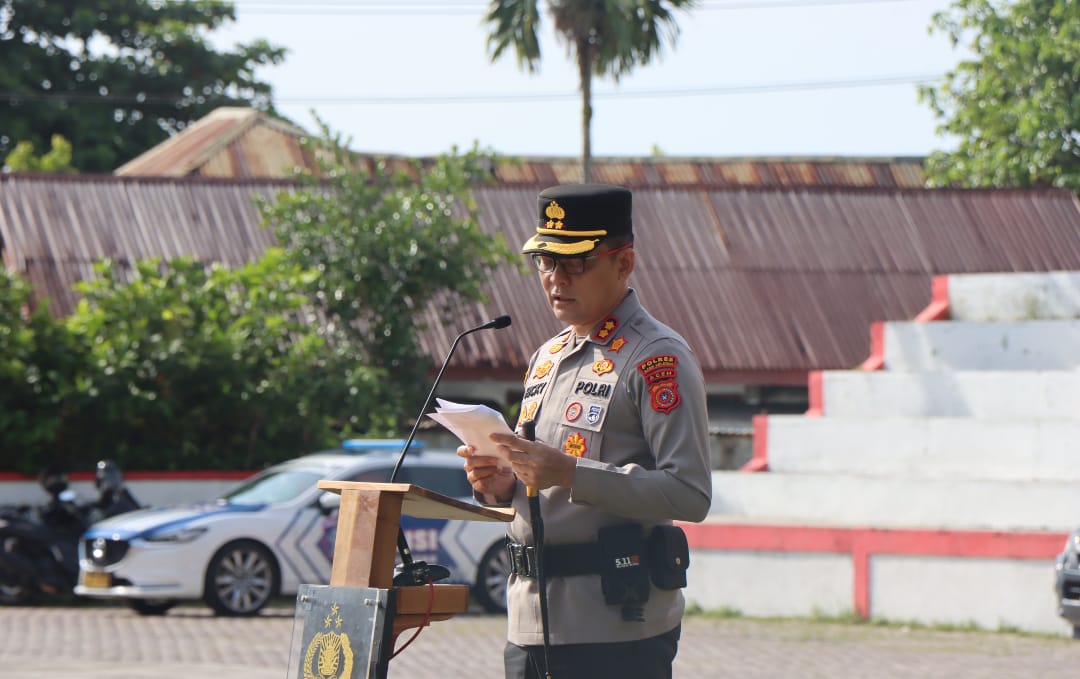 Kapolres Aceh Selatan Pimpin Apel Gelar Pasukan Kesiapan Tanggap Darurat Bencana Tahun 2025