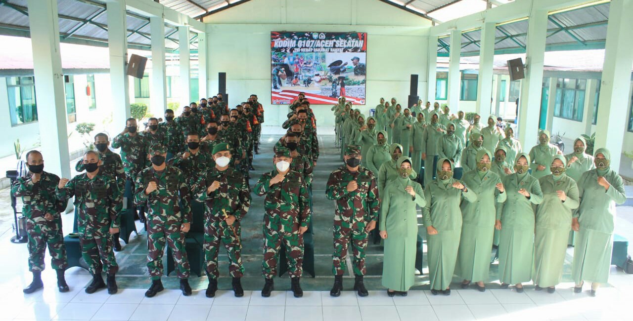 Kasdam IM : Prajurit TNI Agar Jadi Motivasi Penerapan Protkes