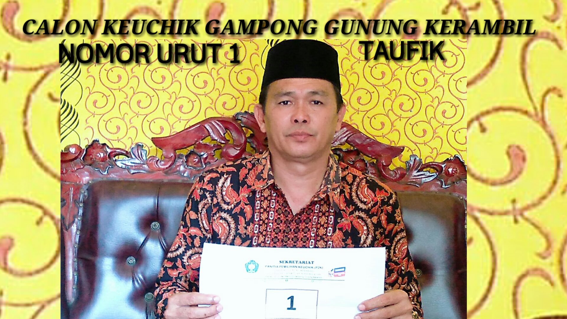 Ingin Wujudkan Pembangunan Berkesinambungan, Ini 5 Program Calon Keuchik Gampong Gunung Kerambil Nomor Urut 1