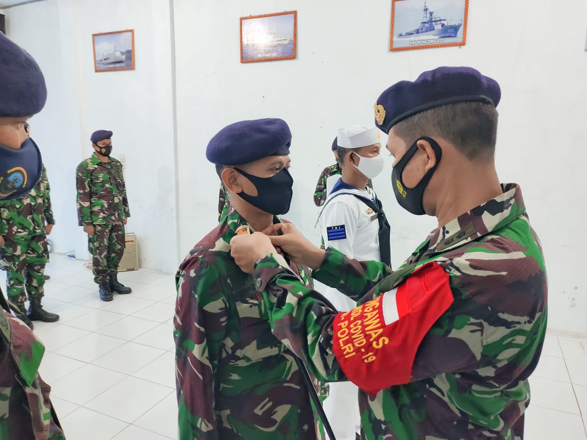 Danlanal Pimpin Upacara Kenaikan Pangkat Di Mako Lanal Simeulue