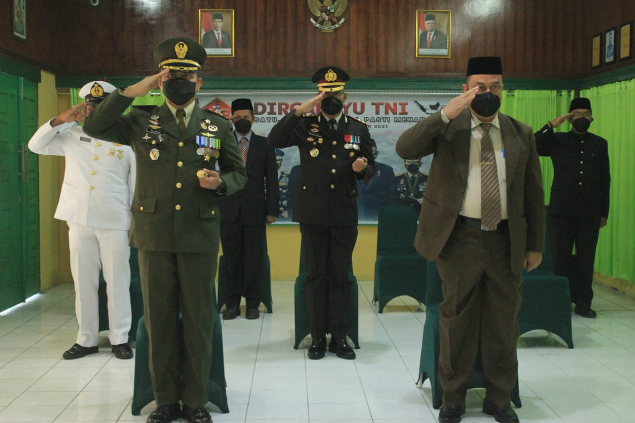 Secara Virtual, Dandim Bersama Forkopimda Aceh Selatan Ikuti Peringatan HUT ke-76 TNI