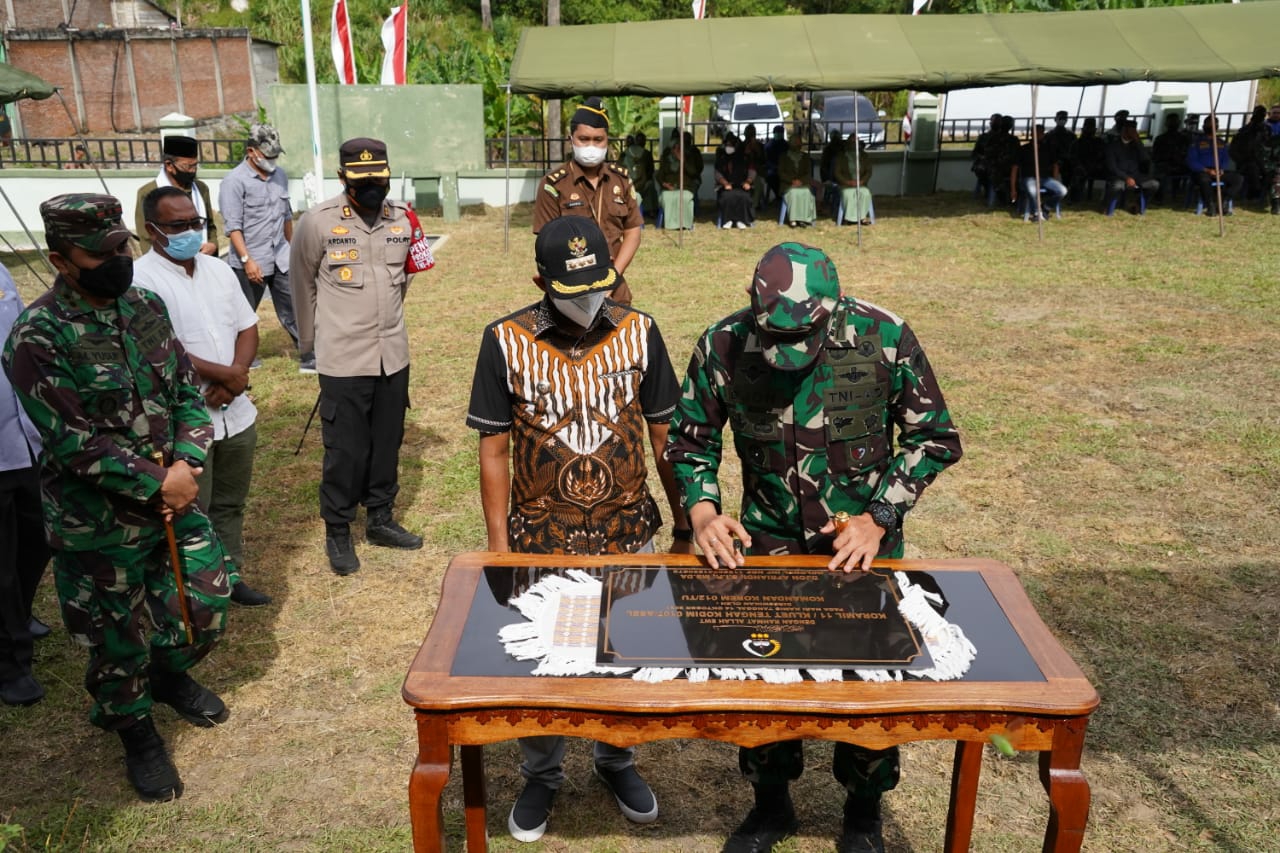 Danrem 012/TU Resmikan Koramil 0107-11/Kluet Tengah Kodim 0107/Aceh Selatan