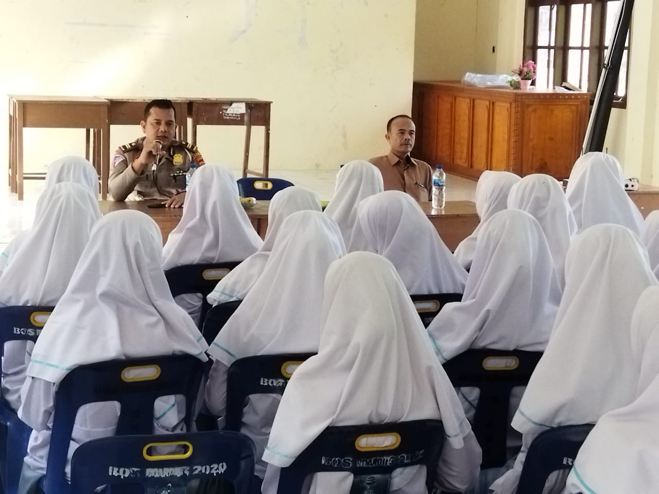 Satlantas Polres Aceh Selatan Gelar Sosialisasi Kamseltibcar Lantas di SMAN Unggul Tapaktuan