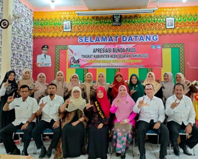 Bunda PAUD Aceh Selatan Harapkan PAUD Kecamatan Optimalkan Pelayanan Anak Usia Dini 
