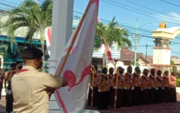 Sekda Cut Syazalisma Lepas Kontingen Pramuka ke  Cibubur 