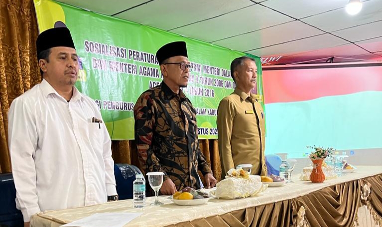 Kesbangpol Aceh Selatan Gelar Sosialisasi Permendagri, Menteri Agama dan Qanun Aceh