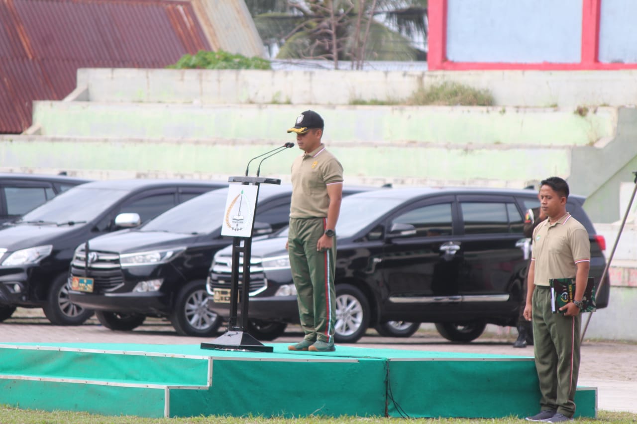 Dandim 0107/Asel  Pimpin Upacara Peringatan Haornas Ke-39 