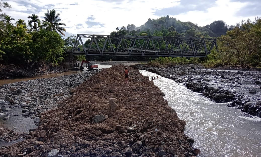 Pemkab Asel Normalisasi Sungai di Gampong Jambo Papeun 