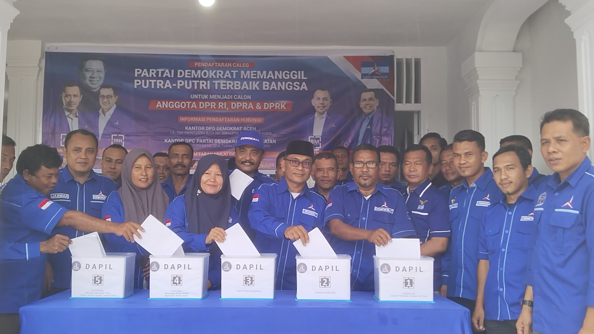 DPC Partai Demokrat Aceh Selatan Launching Pendaftaran Bacaleg Pemilu 2024