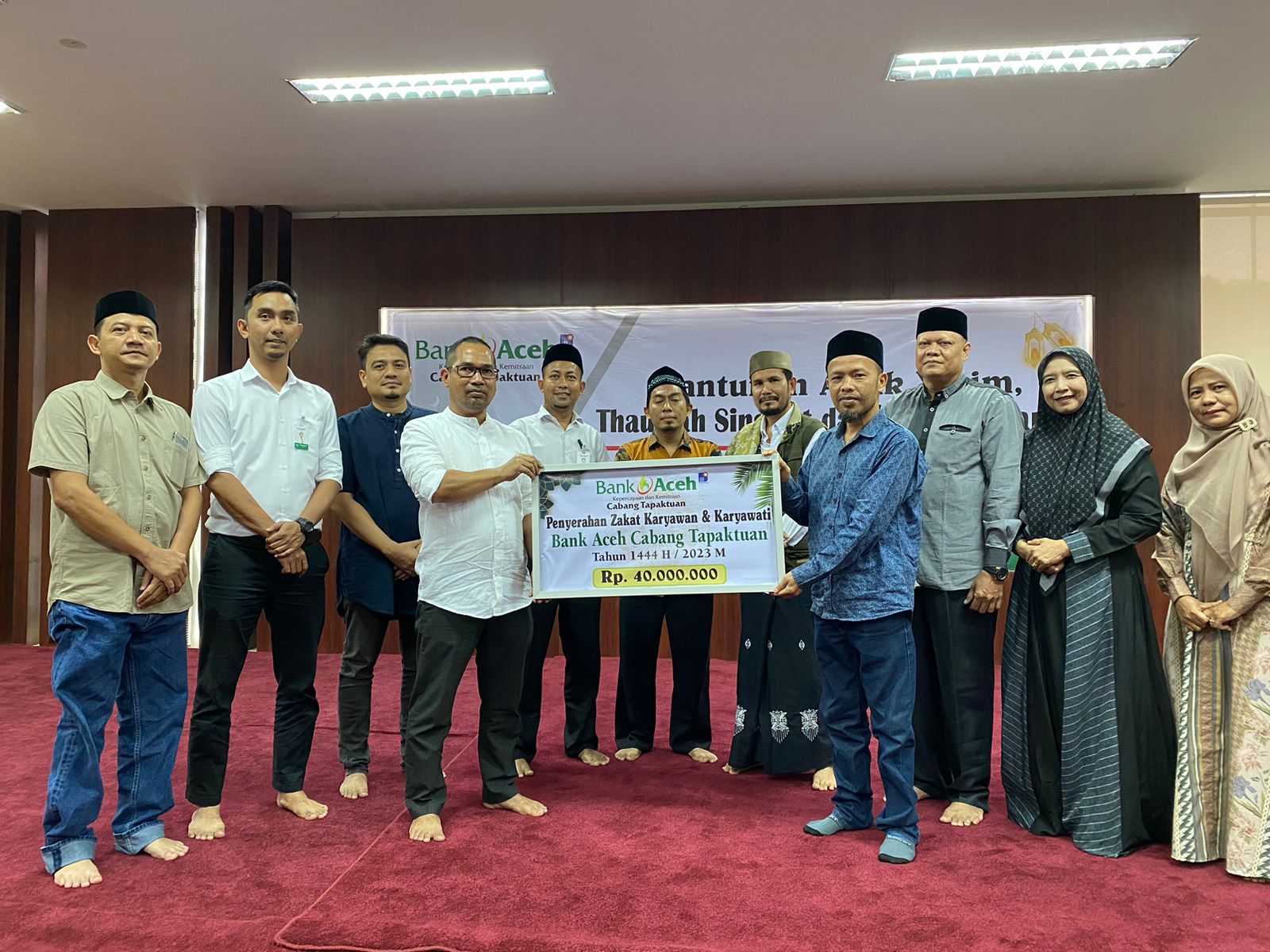 Bank Aceh Cabang Tapaktuan Gelar Buka Puasa Bersama, Dihadiri Komisioner Baitul Mal Aceh Selatan