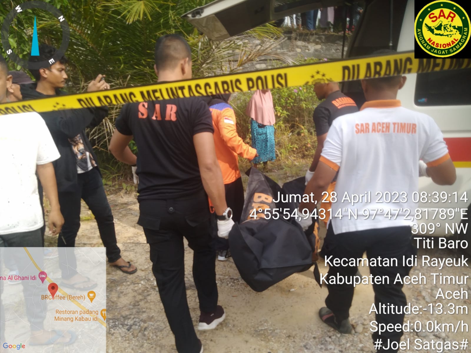 Penemuan Mayat Tanpa Indentitas di Aceh Timur Diduga Bunuh Diri