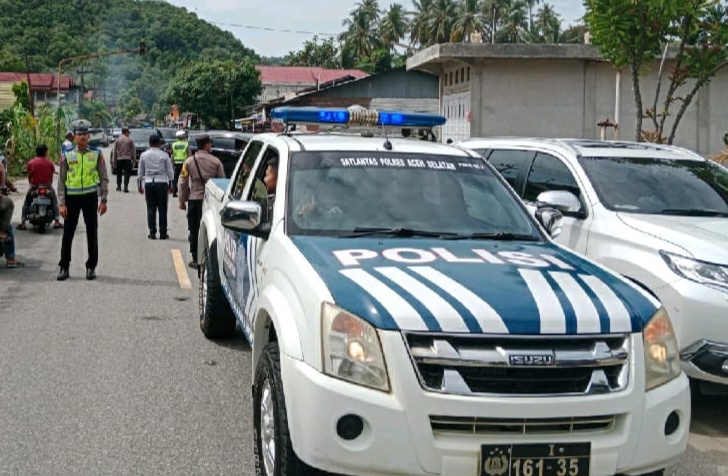 Amankan Kunjungan Pj.Gubernur Aceh, Polres Aceh Selatan Mengerahkan  Personil Pengamanan
