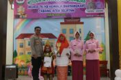 Kapolres hadiri acara Wisuda dan panggung gembira Murid TK/KB Keumala Bhayangkari Cabang Aceh Selatan