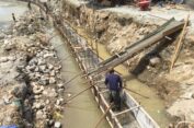 Masyarakat Kutambaru Apresiasi Pengerjaan Proyek Rehab-Rekon Di Sungai Lawe Kisam