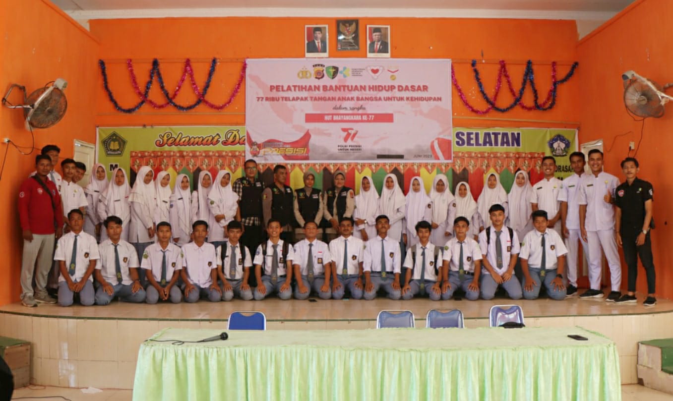 Pelatihan Hidup Dasar Bakti Kesehatan Sambut Hari Bhayangkara Polres Aceh Selatan
