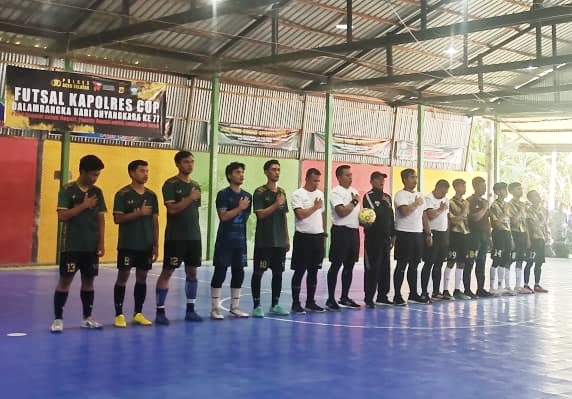 Polres Aceh Selatan Gelar Turnamen Futsal Sambut Hari Bhayangkara ke 77