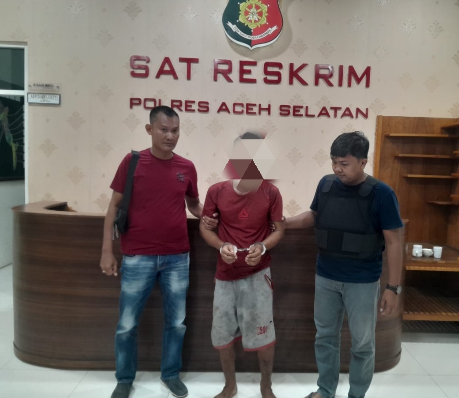 Polres Aceh Selatan amankan Pelaku pembacokan terhadap 5 warga Kluet Utara.