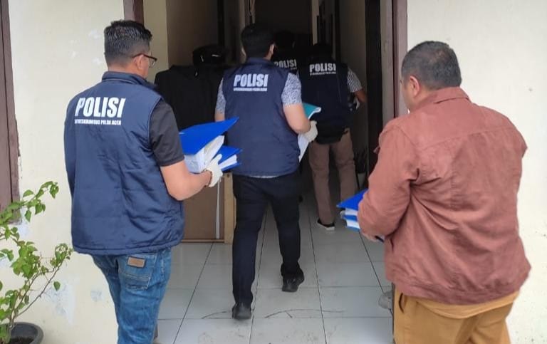 Terkait Kasus Ambruknya Rumah Sakit Regional Takengon Polisi Geledah Kantor Dinkes Aceh Tengah