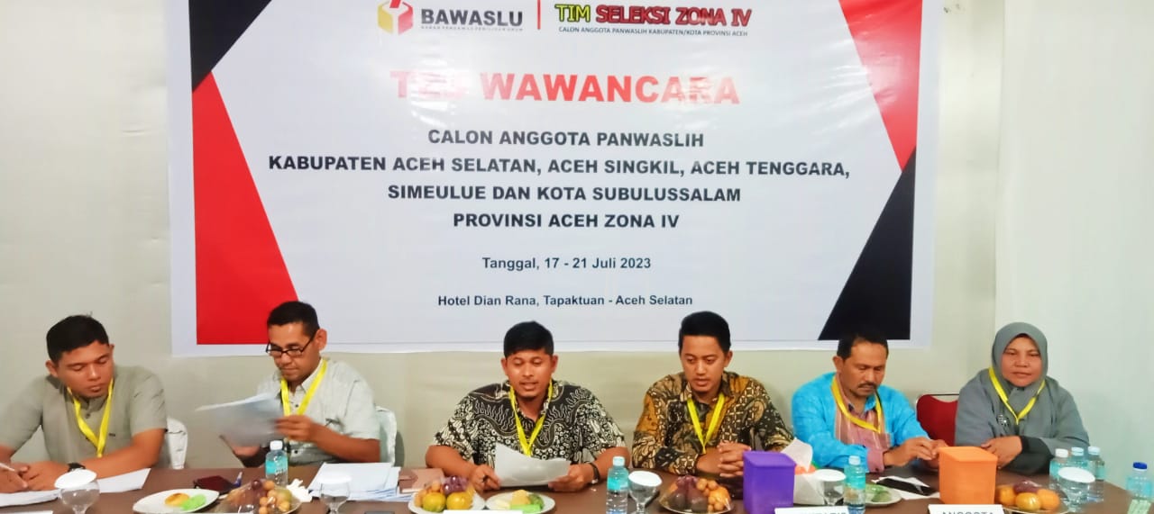 Pansel Klarifikasi Terkait Tundingan Kecurangan Dalam Rekrutmen Komisioner Panwaslih Zona IV