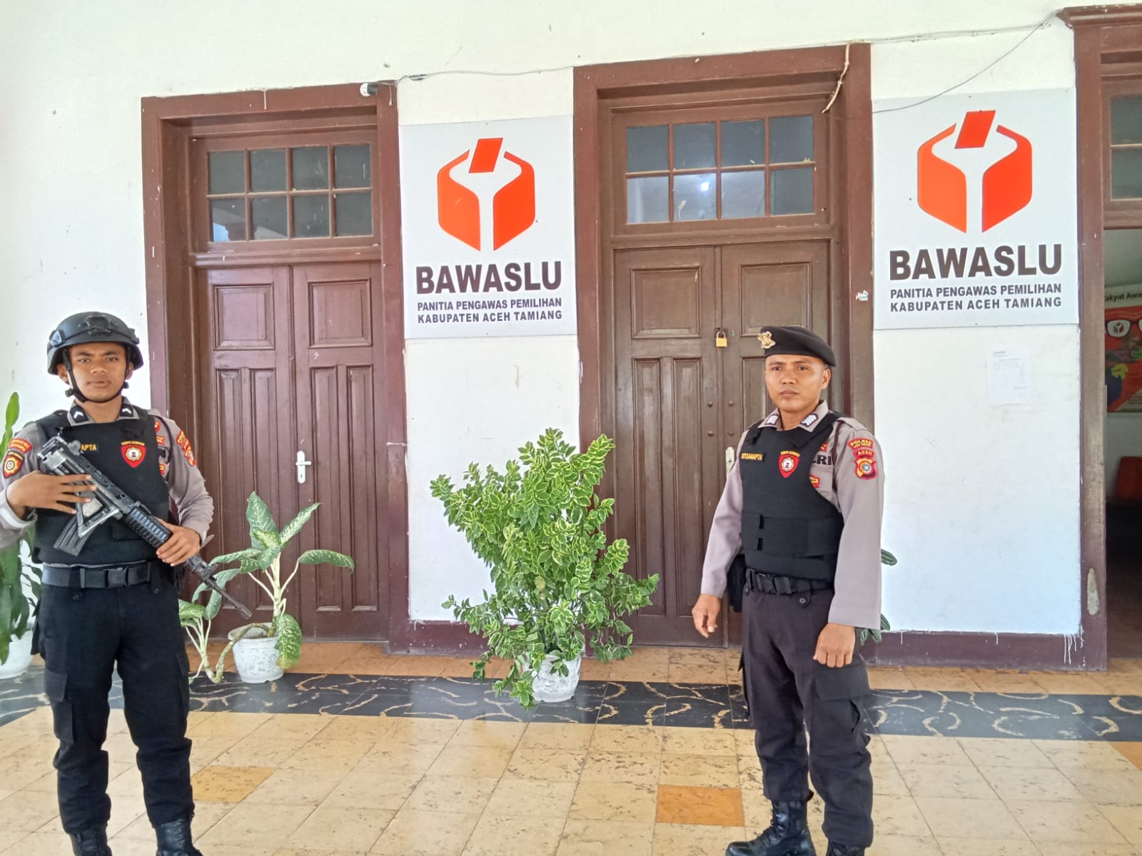Personel Team URC Sat Samapta Polres Aceh Tamiang Laksanakan Patroli Dialogis