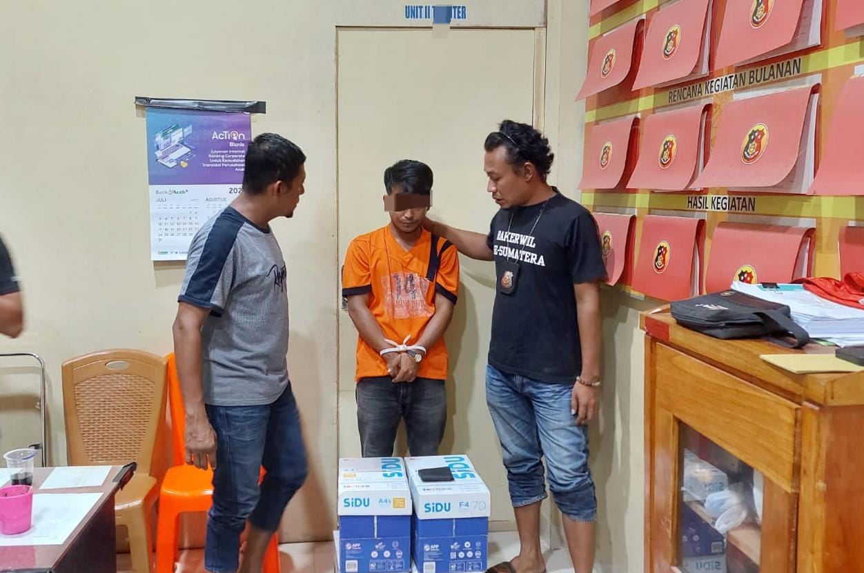 Nekat Mencuri ATK Saat Sedang Piket, Seorang Satpam di PN Meureudu di Tangkap