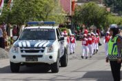 Polres Aceh Selatan Turunkan Personel Untuk Lakukan Pengamanan Lomba Gerak Jalan Hut RI