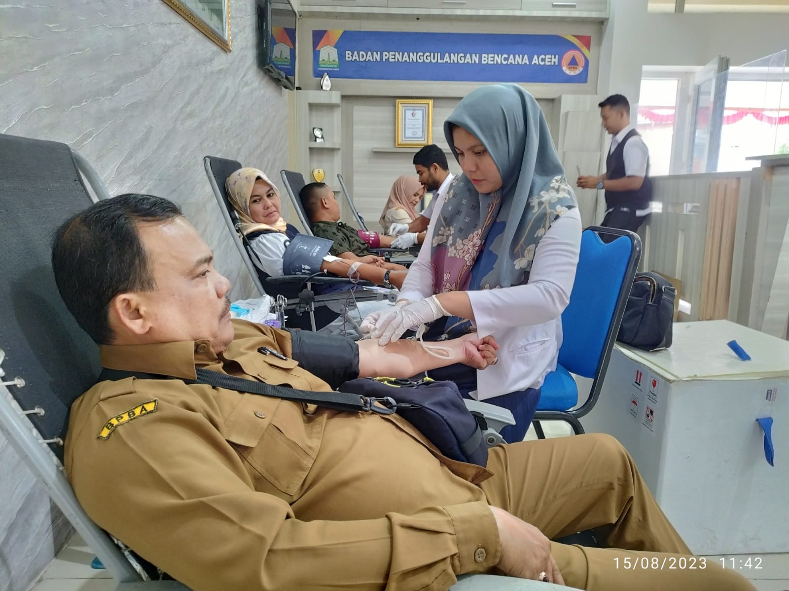 BPBA Bekerjasama dengan PMI Banda Aceh,Terkumpul  Darah 33 Kantong