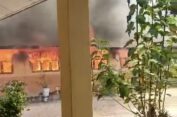 Gedung SDN I Lhok Pawoh,Aceh Selatan Hangus Dilahap Sijago Merah