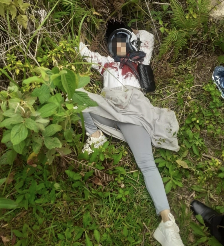 Warga Gayo Lues dihebohkan Penemuan Mayat Perempuan Muda Tewas Bersimbah Darah ipinggir Jalan