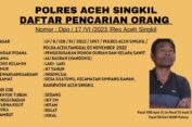 Ali Basra Alias Nandong ditetapkan Sebagai DPO Polres Aceh Singkil