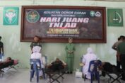 Sambut Hari Juang TNI AD, Kodim 0107/Aceh Selatan Gelar Bhakti Sosial Donor Darah