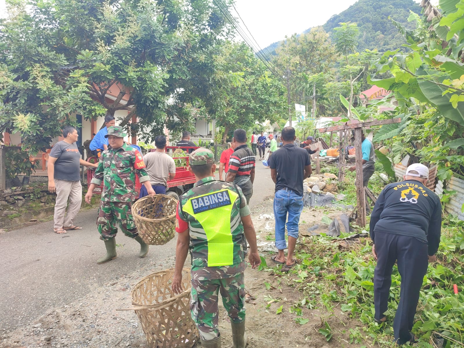 Kodim 0107/Aceh Selatan Gelar Karya Bhakti Dalam Rangka Hari Juang TNI AD Tahun 2023