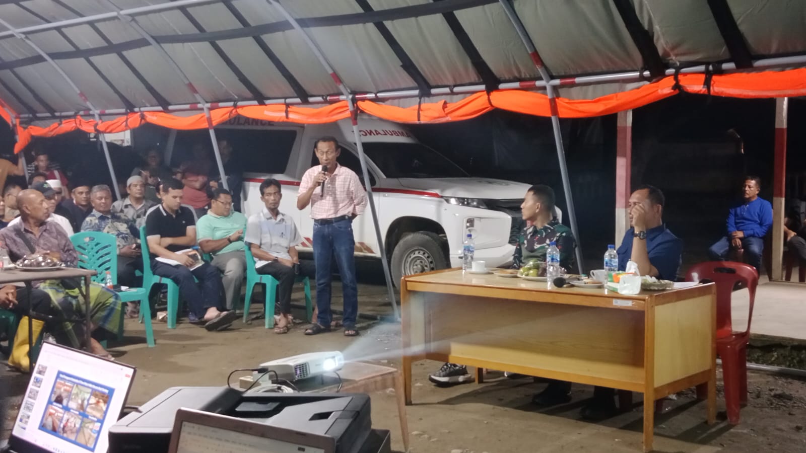 Rapat Evaluasi Penanganan Bencana Alam di Trumon dipimpin PJ.Bupati Aceh Selatan.