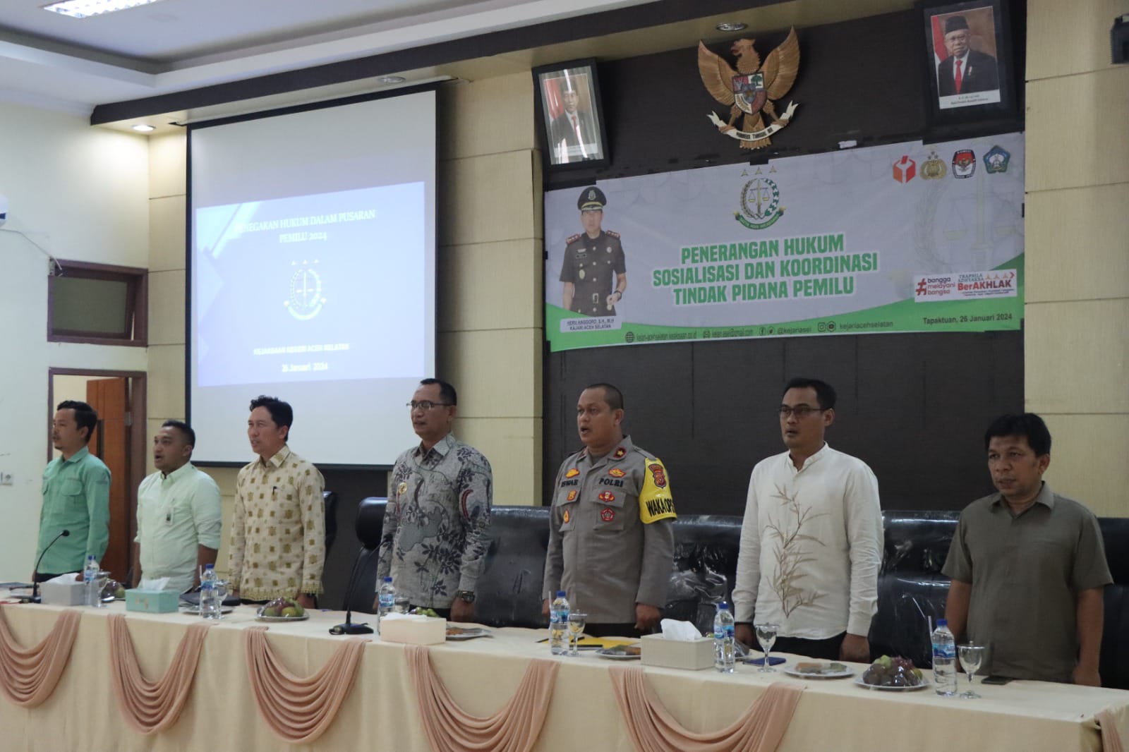 Kejaksanaan Negeri Aceh Selatan Adakan Kegiatan Penerangan Hukum Pemilu 2024 Bagi ASN Di Lingkungan Pemkab Aceh Selatan