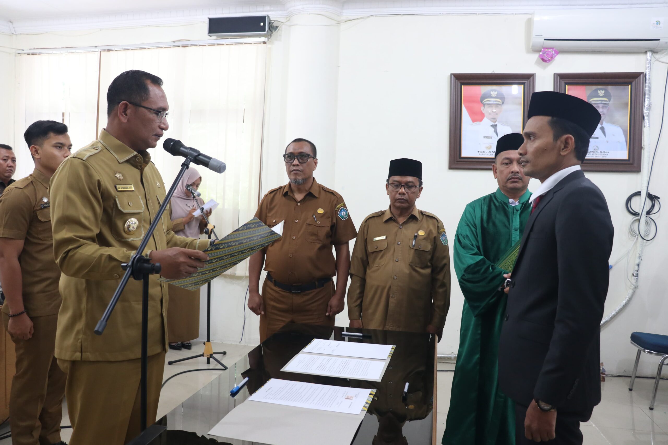 Zirhan, SP di Lantik Sebagai Direktur BUMD PD Fajar Selatan