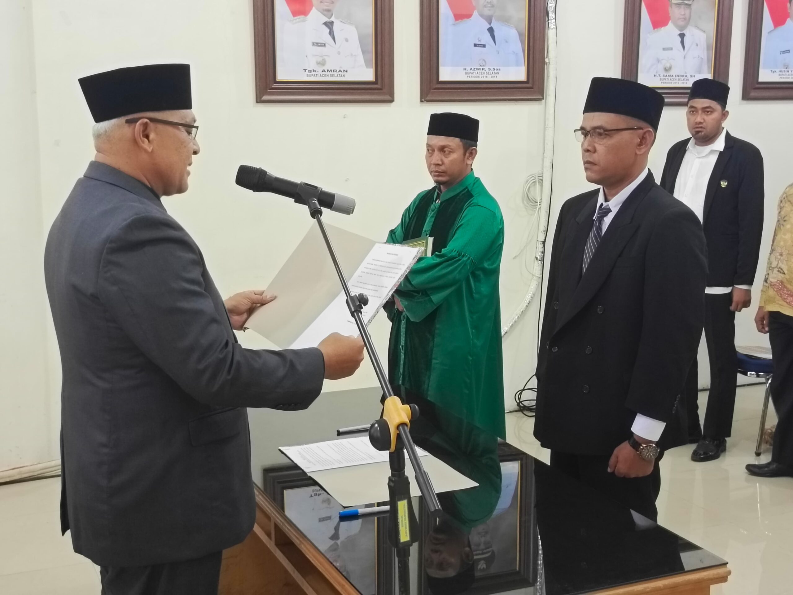 Kepala SMA Plus Madrasah Ulumul Quran (MUQ) Aceh Selatan Dilantik