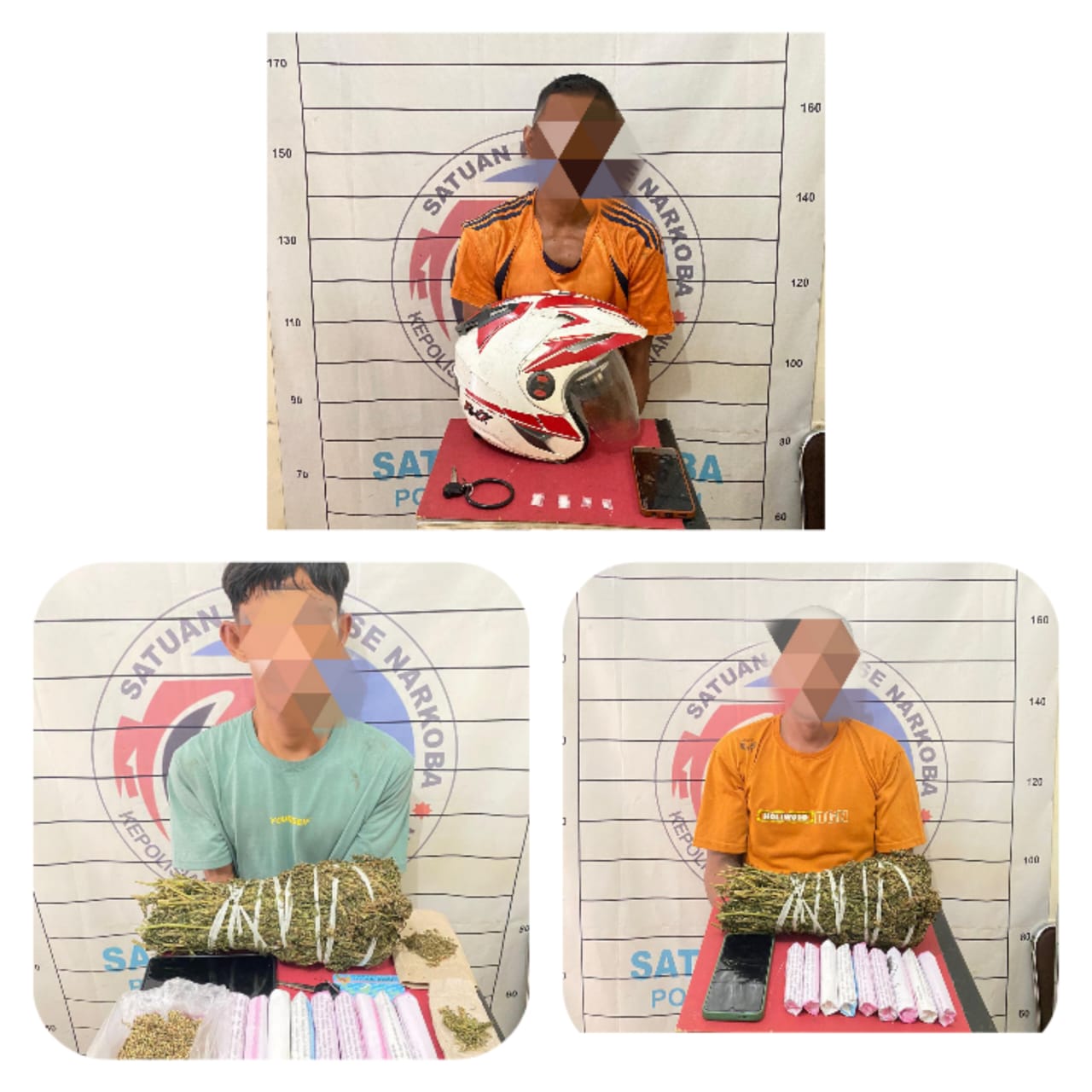 Satres Narkoba Polres Aceh Selatan Kembali Ringkus Tiga Lelaki Penyalahgunaan Narkoba 