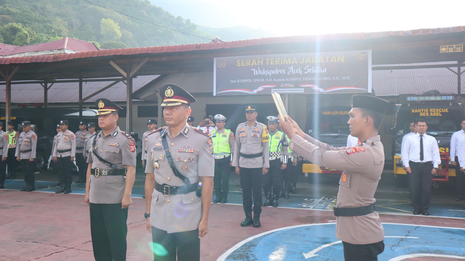 Kapolres Aceh Selatan Pimpin Sertijab Wakapolres