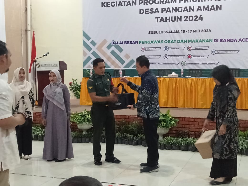 Babinsa Jajaran Kodim 0107/Asel Ikuti Pelatihan Program Peroritas Ketahanan Pangan Aman 2024