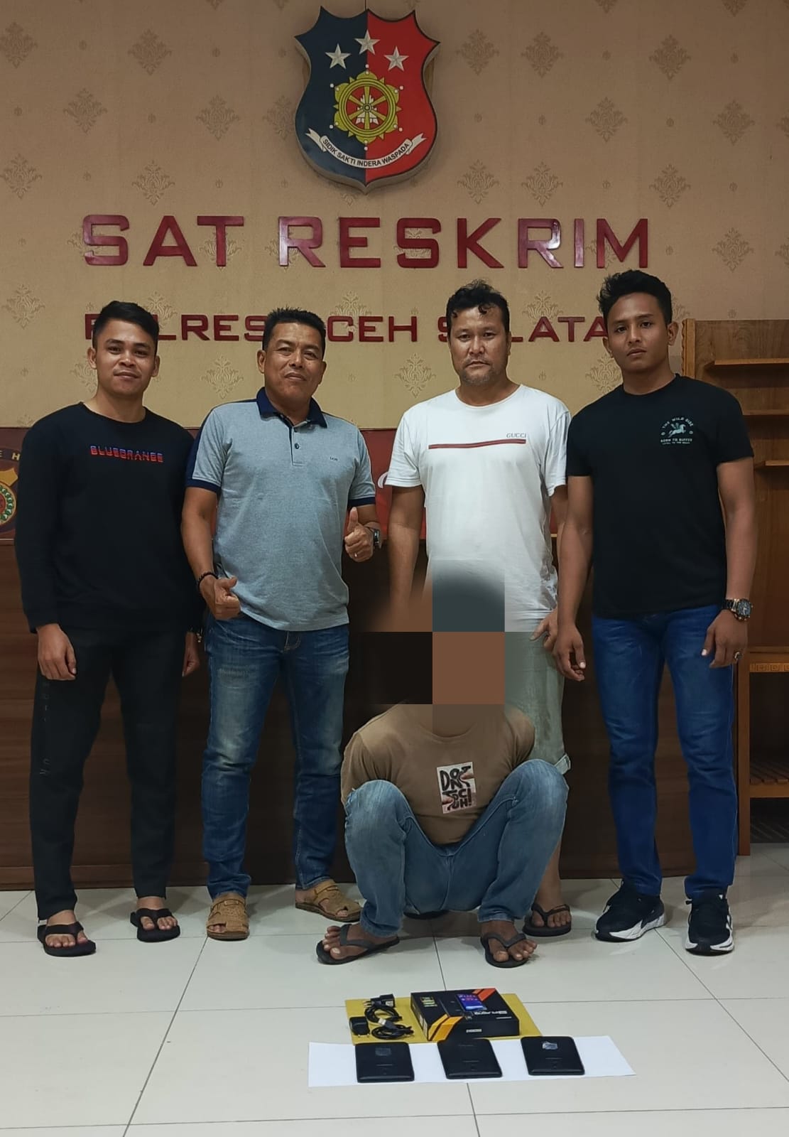 Satreskrim Polres Aceh Selatan Amankan Seorang Diduga Pelaku Pencurian.