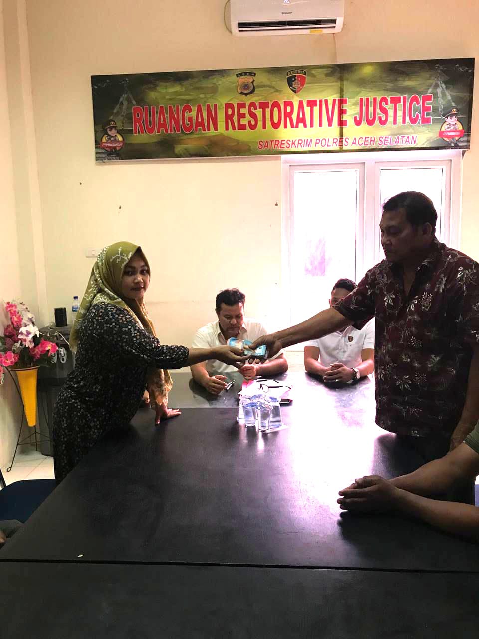 Dengan Restorative Justice, Kasus Penggelapan di Aceh Selatan berakhir Damai