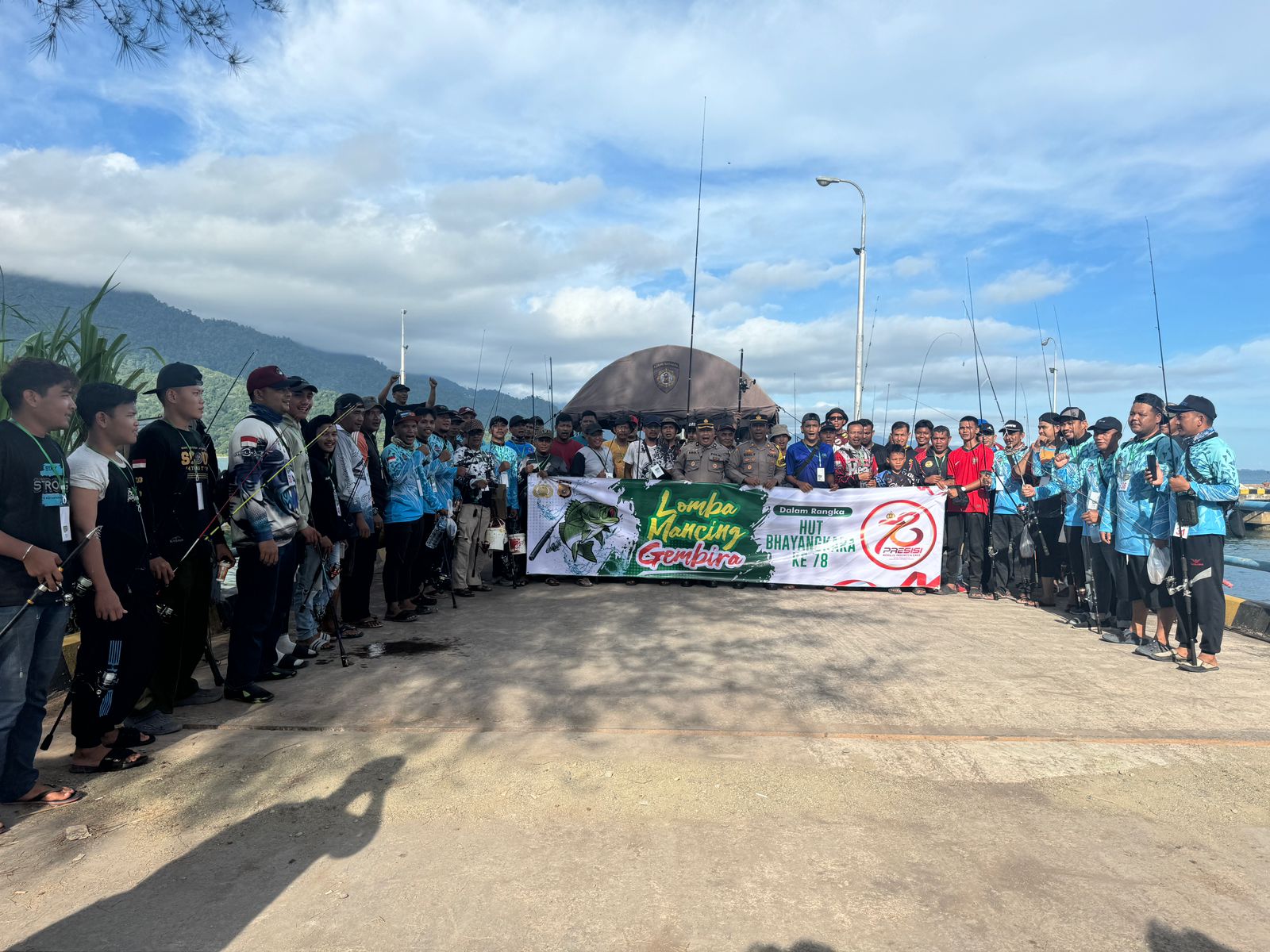 Dalam Rangka Menyambut Hari Bhayangkara ke-78, Polres Aceh Selatan Adakan Lomba Mancing Gembira