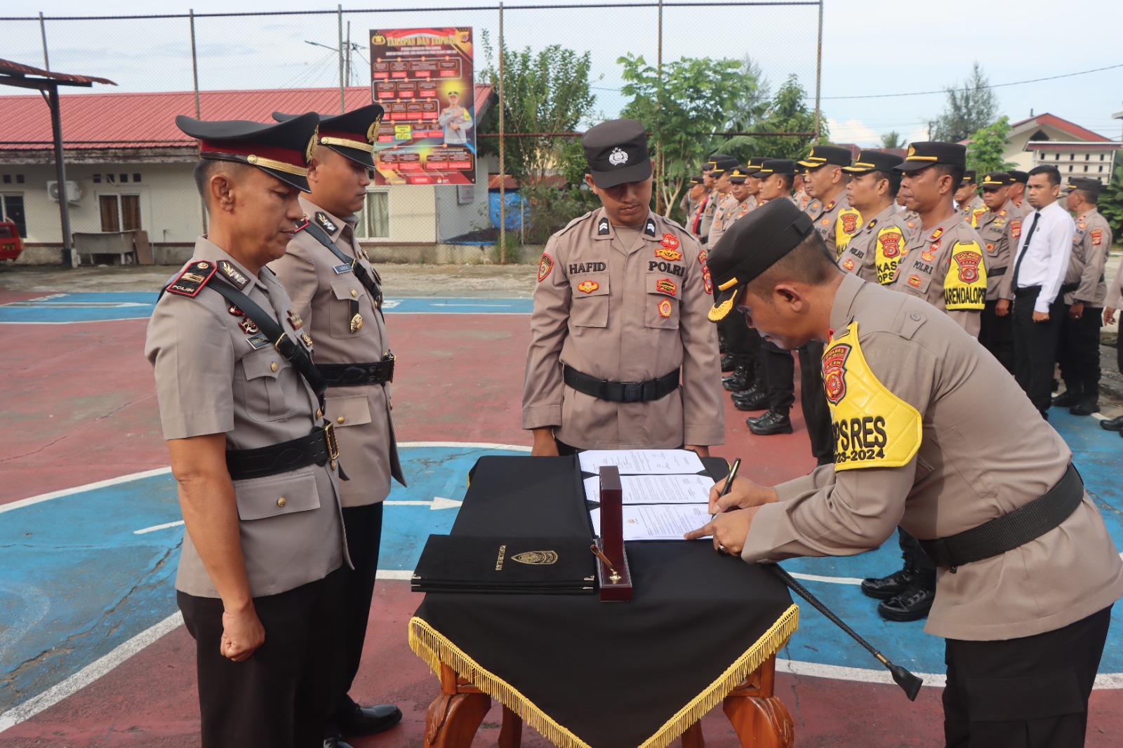 Kapolres Pimpin Sertijab Tiga Kapolsek Dalam Jajaran Polres Aceh Selatan