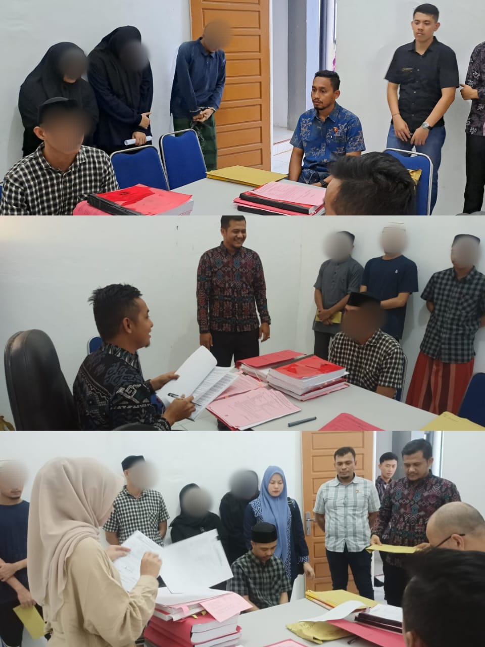 Penyidik Satres Narkoba Polres Aceh Selatan Serahkan 7 Tersangka dan Barang Bukti Sekaligus ke JPU