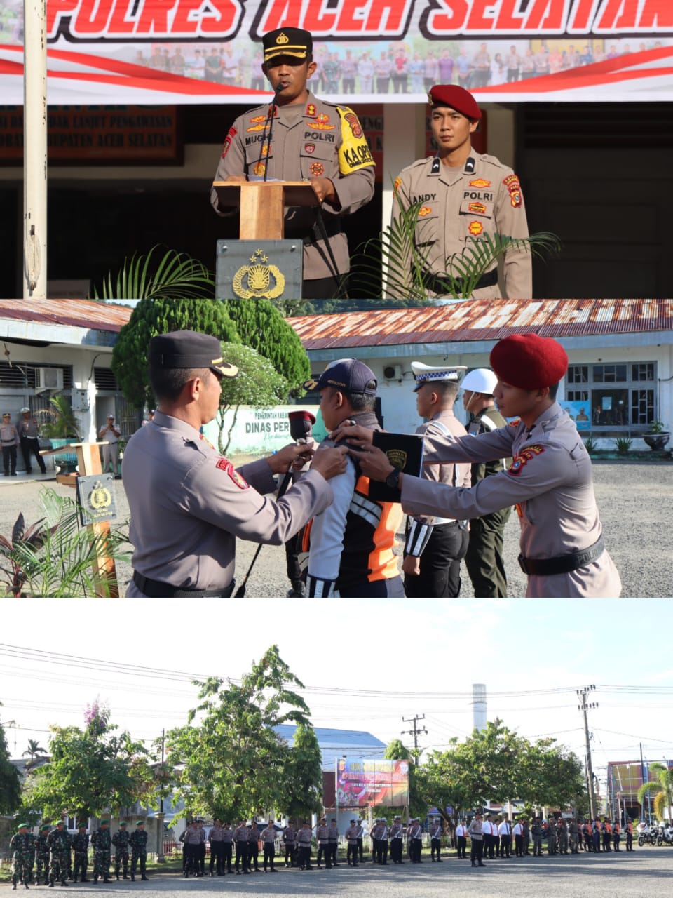 Kapolres Aceh Selatan Pimpin Apel Gelar Pasukan Operasi Patuh Seulawah 2024