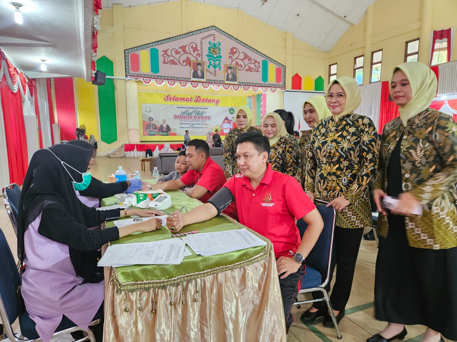 Donor Darah Dalam Rangka Memperingati Hari Bhakti Adhyaksa Ke – 64 ”Akselerasi Kejaksaan Untuk Mewujudkan Penegakan Hukum Modern Menuju Indonesia Emas”