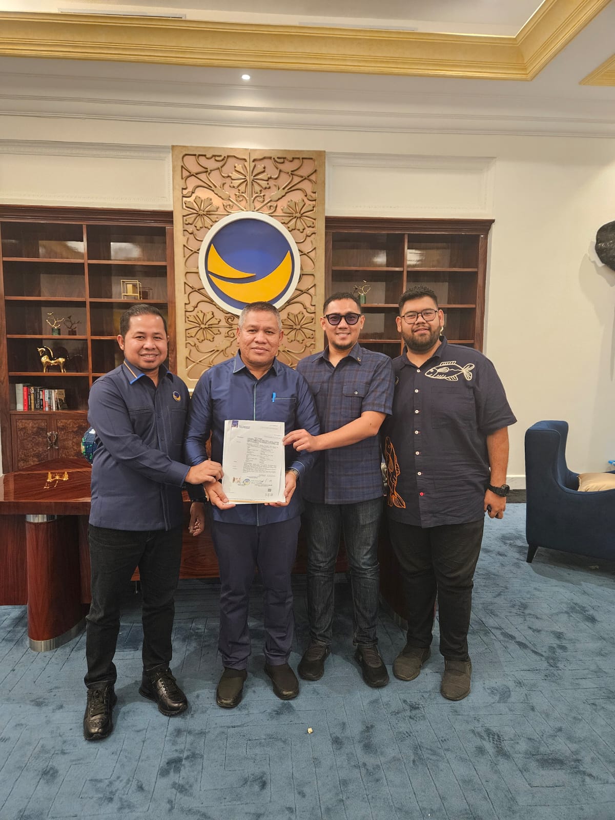 Dewan Pimpinan Pusat (DPP) Partai Pusat NasDem Menyerahkan Surat Keputusan (SK) Dukungan Kepada H Darmansah, S.Pd, MM Sebagai Calon Bupati Aceh Selatan