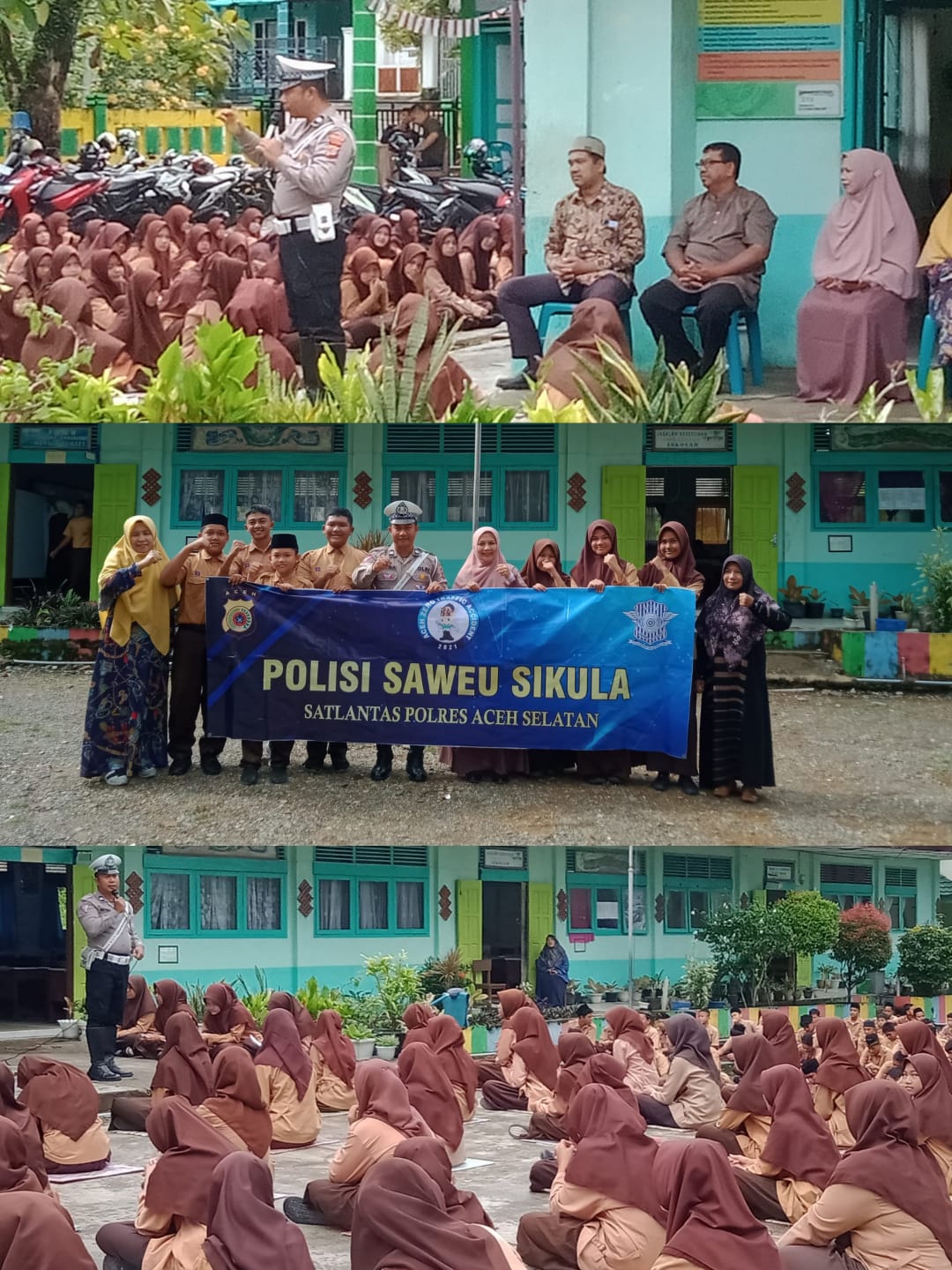 Saweu Sikula : Sat Lantas Polres Aceh Selatan Berikan Wawasan Keselamatan di Jalan