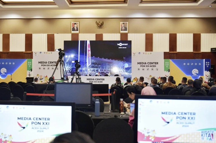Fasilitas Media Center PON XXI Aceh-Sumut Sangat Membantu Jurnalis Dalam Mendapatkan Informasi