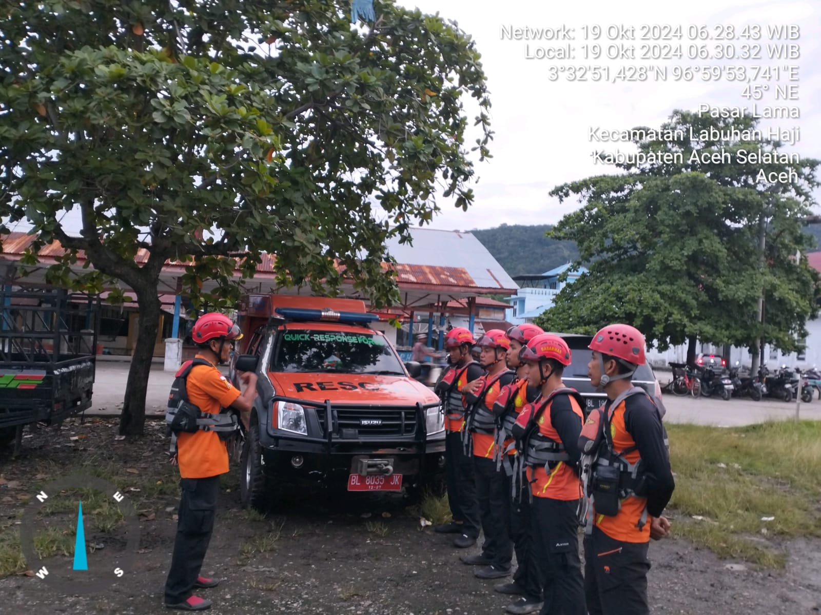 Team SAR Gabungan  Stand By di Pelabuhan Labuhan Haji Untuk Melakukan Persiapan Operasi Terhadap Pengungsi Rohingya